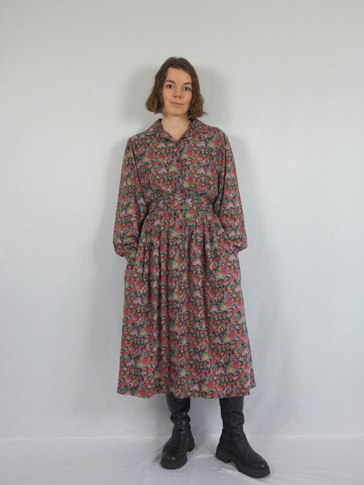 Liberty Floral Cotton Dress - L