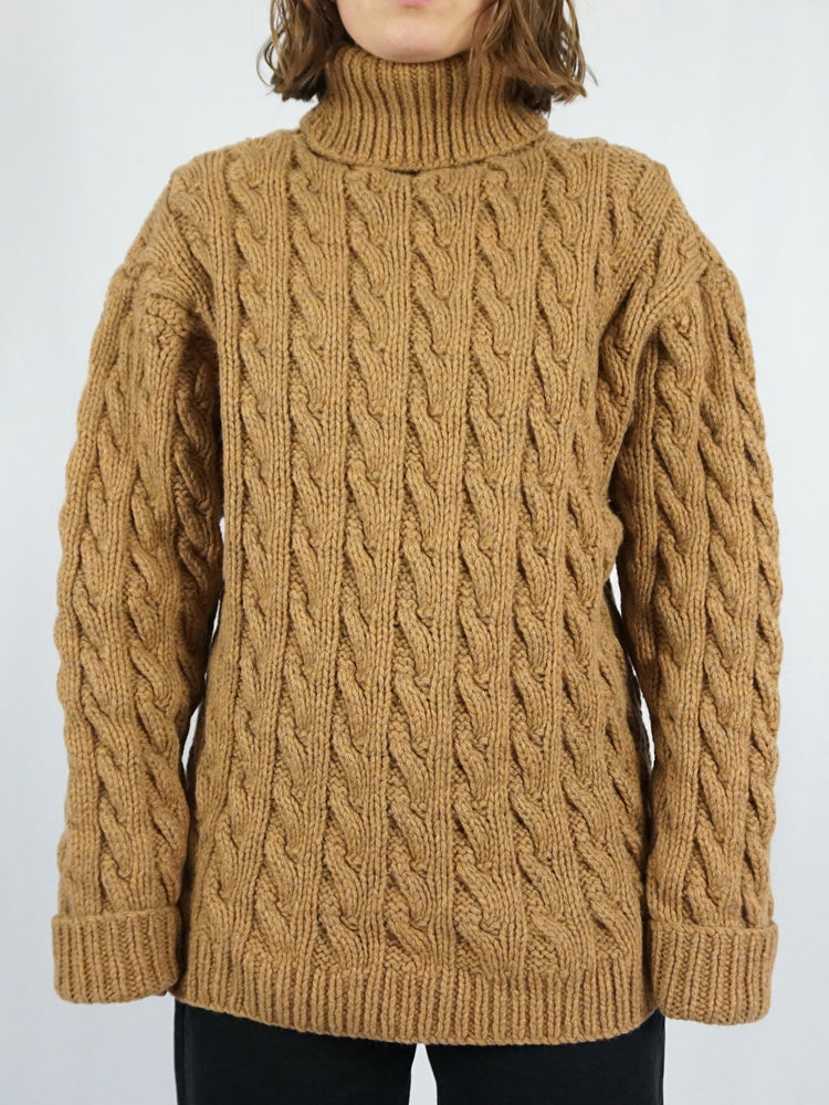 Chunky Wool Turtleneck Jumper - L