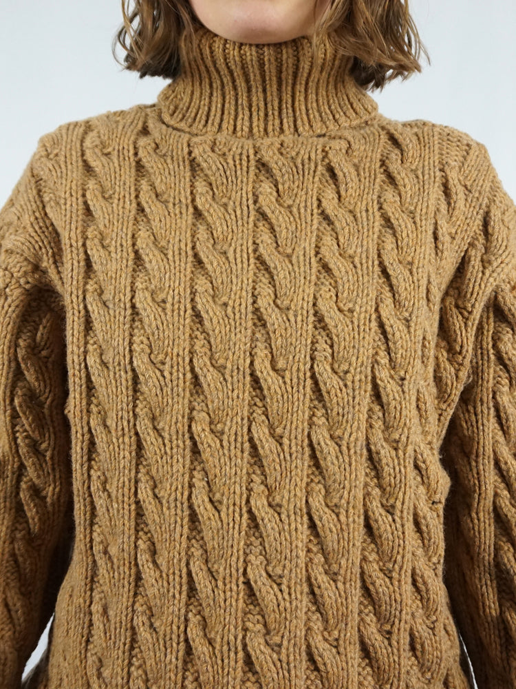 Chunky Wool Turtleneck Jumper - L