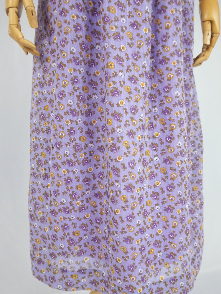 Lilac Ditsy Floral Maxi Dress - XS