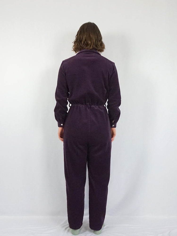 Richard Shops Purple Corduroy Jumpsuit - S