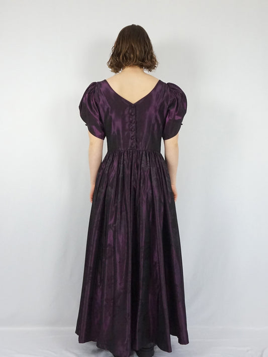 Laura Ashley Taffeta Maxi Dress - M