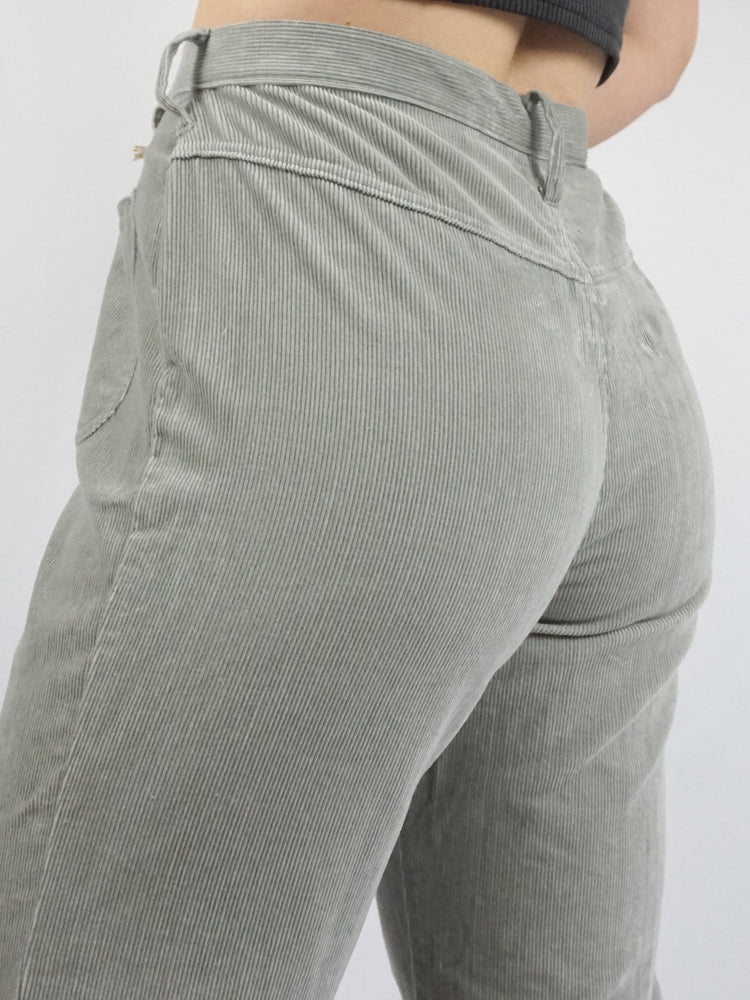 Light Grey Corduroy Flares - 32"