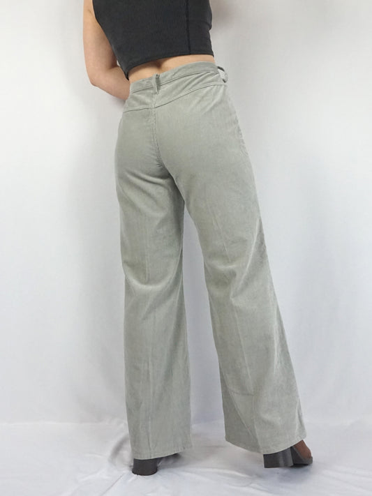 Light Grey Corduroy Flares - 32"