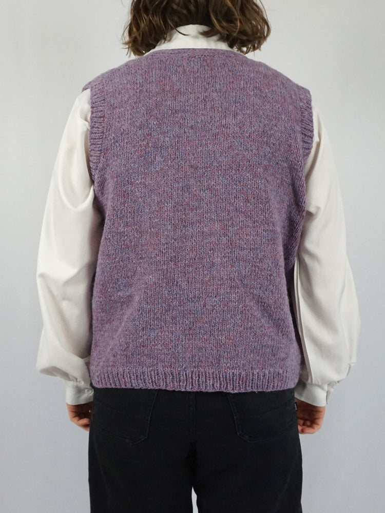 Purple Knitted Vest - M/L