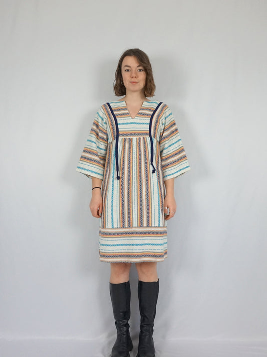 Woven Aztec Style Dress - XS