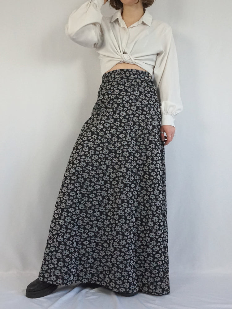 Floral Lurex Maxi Dress - 30"