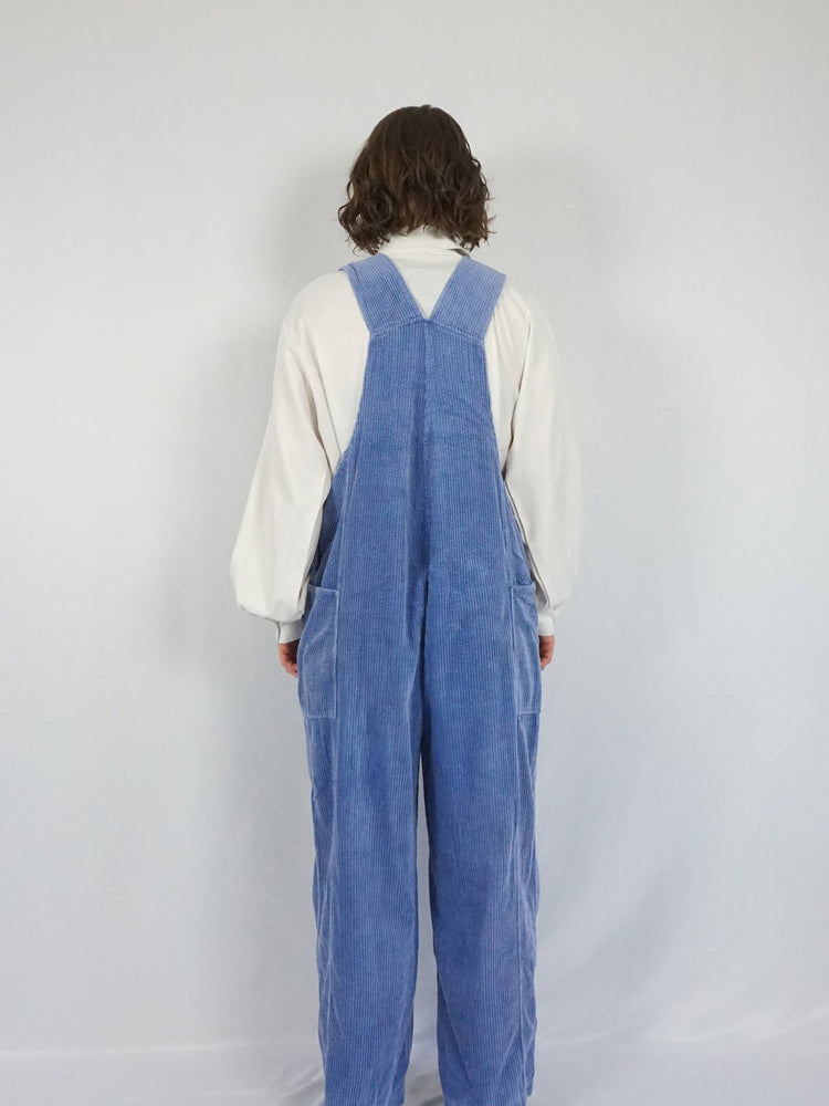 Baby Blue Corduroy Dungarees - XL