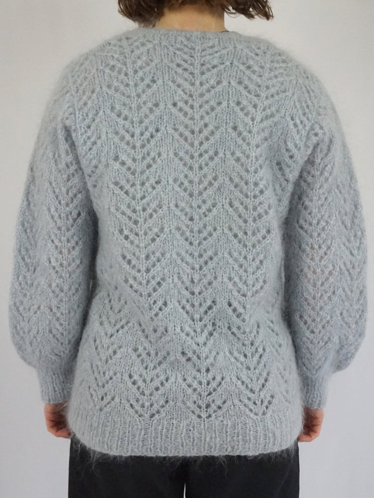 Baby Blue Mohair Jumper - M