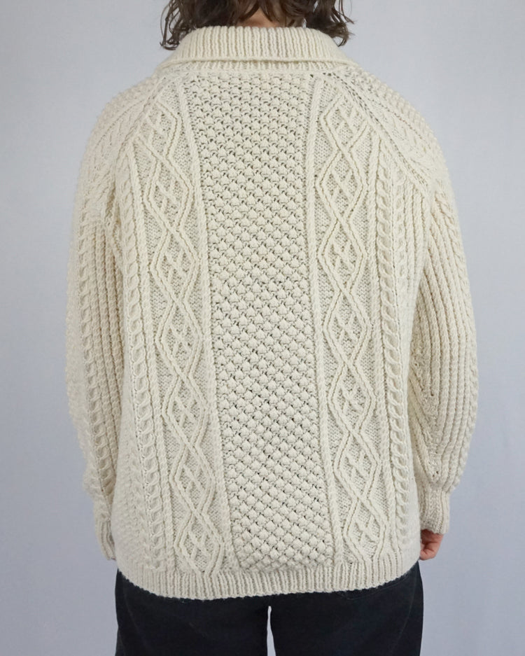 Aran Bobble Cardigan - XL