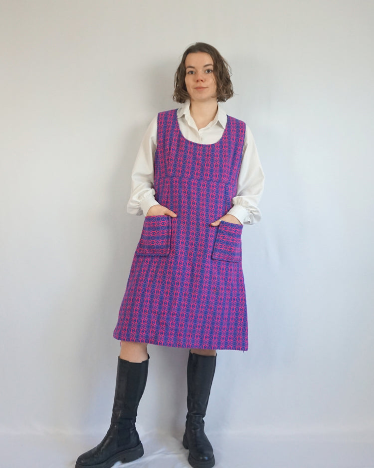 Welsh Wool Pinafore Dress - L