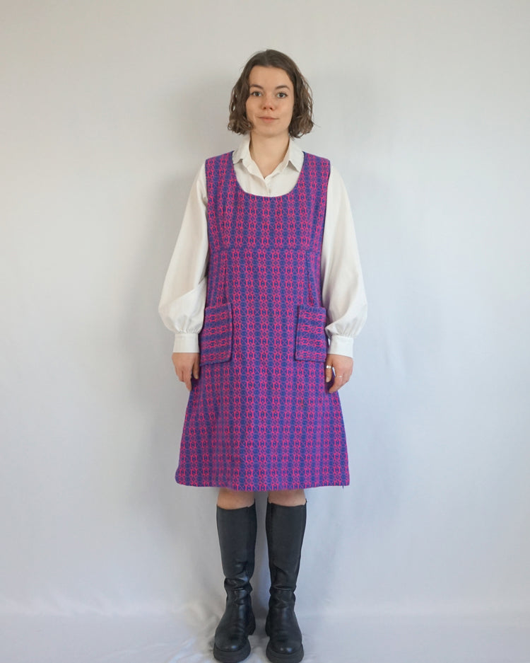 Welsh Wool Pinafore Dress - L