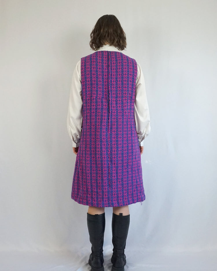 Welsh Wool Pinafore Dress - L