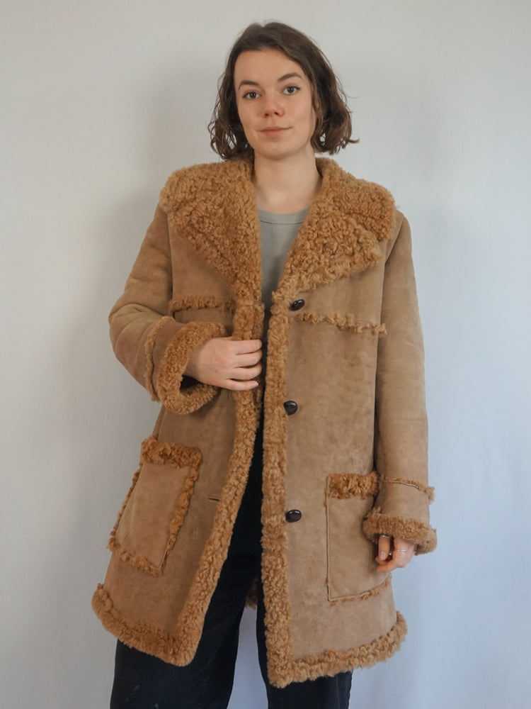 Teddy Sheepskin Coat - M