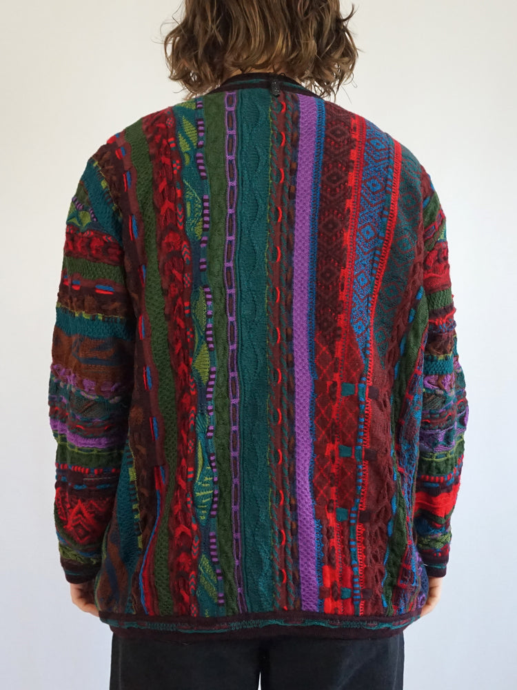 Genuine Coogi Patterned Cardigan - XL