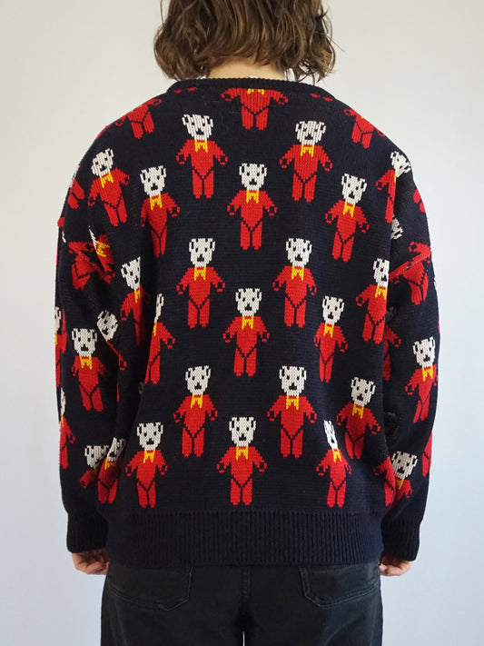 Bear Knitted Jumper - XL