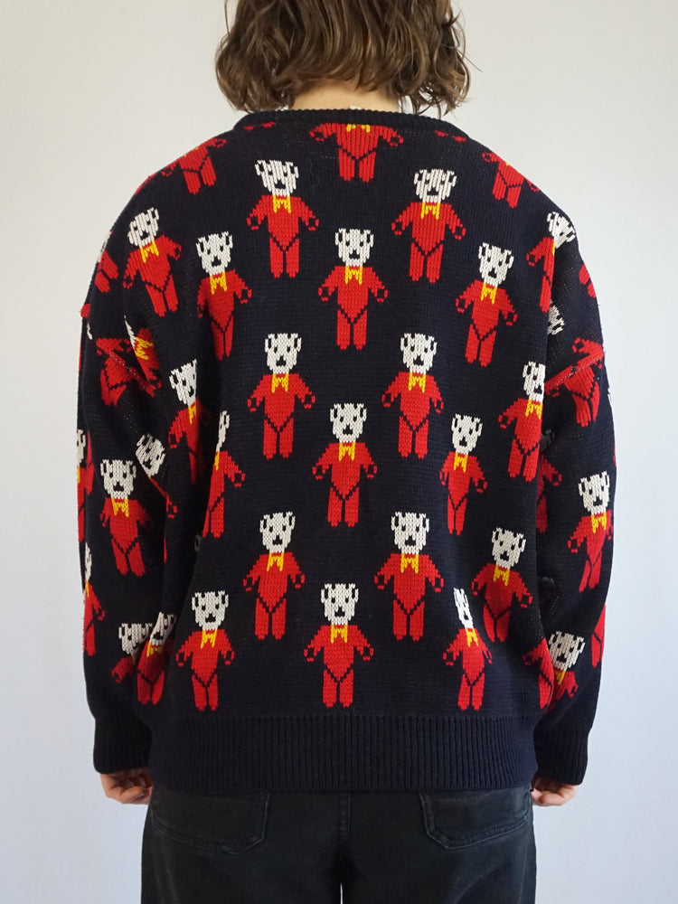 Bear Knitted Jumper - XL