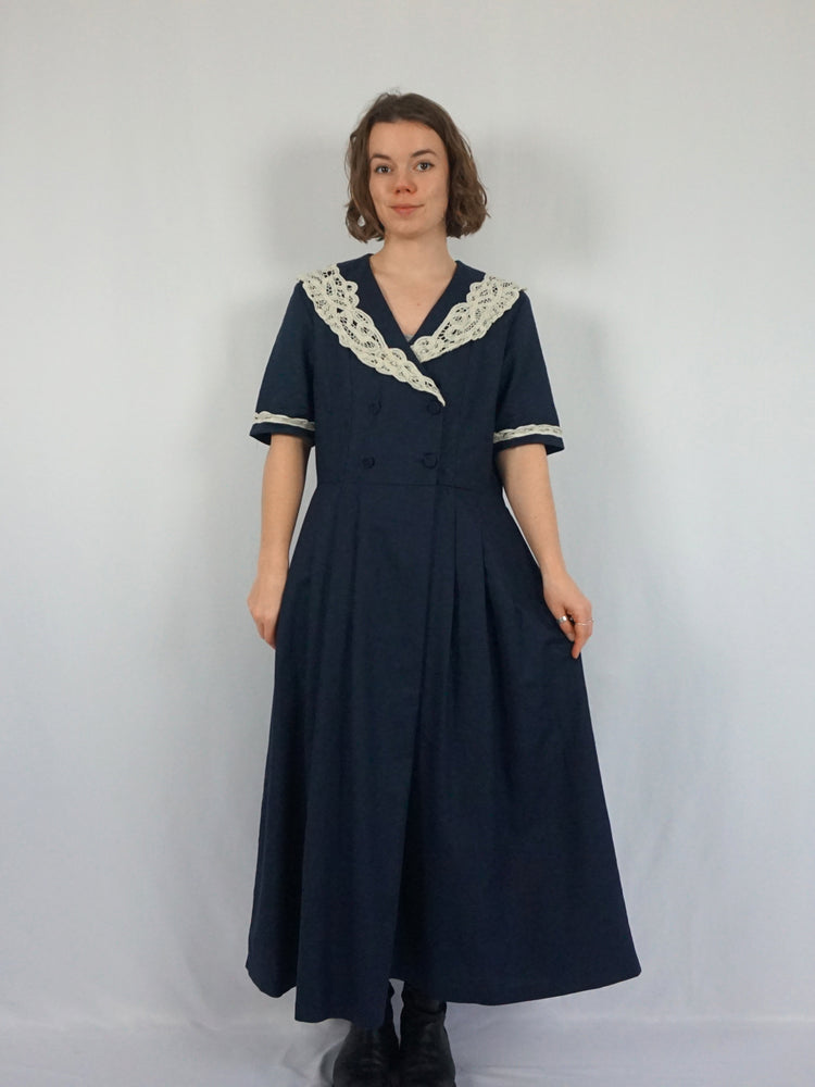 Laura Ashley Sailor Dress - L