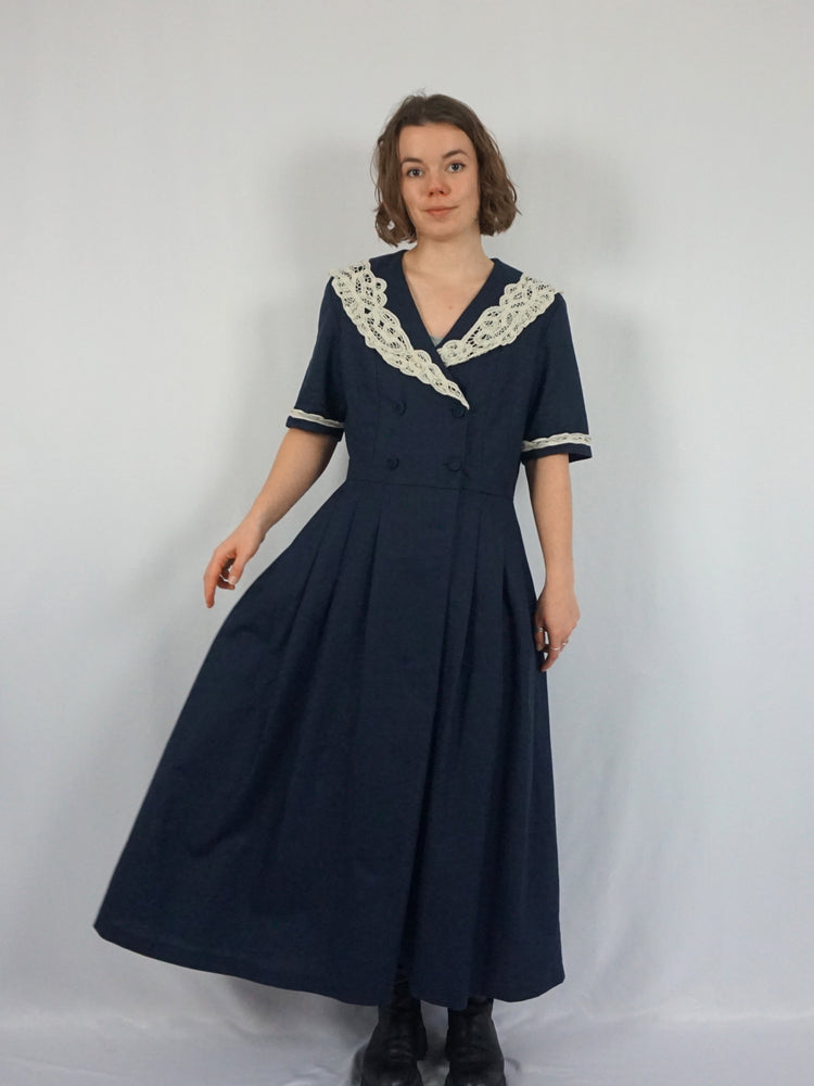 Laura Ashley Sailor Dress - L