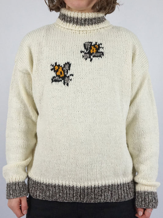 Bee Turtleneck Jumper - M