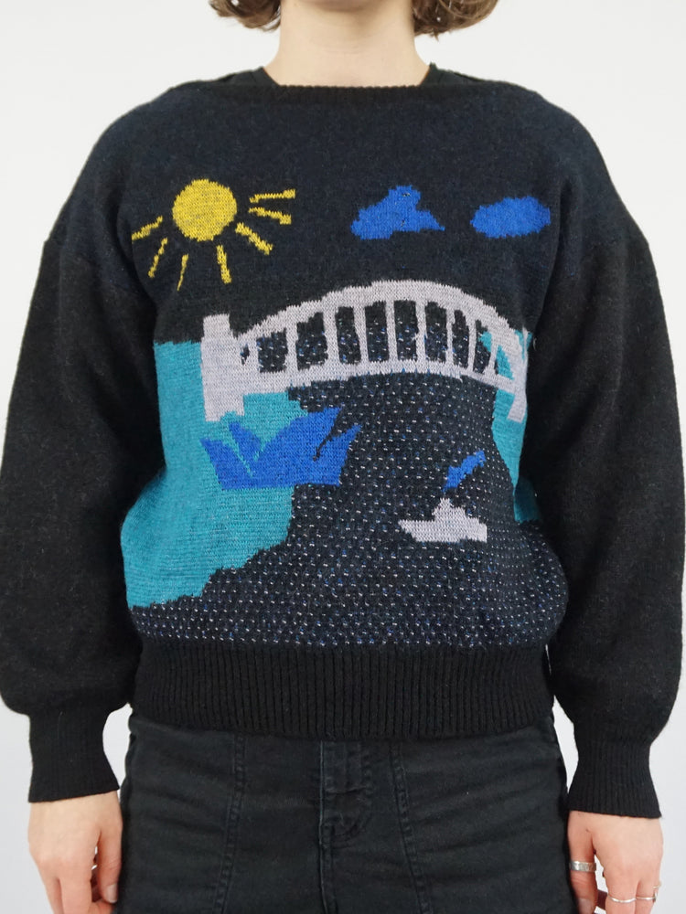 Sydney Themed Knitted Jumper - S