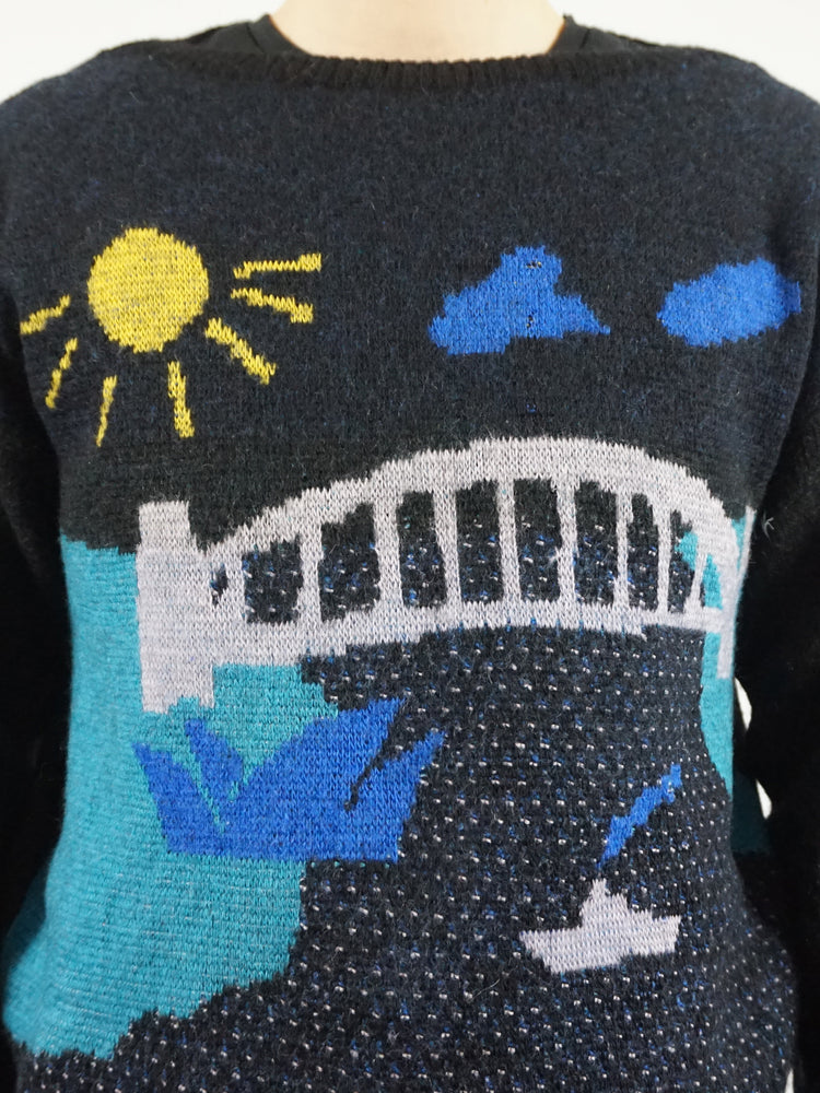 Sydney Themed Knitted Jumper - S