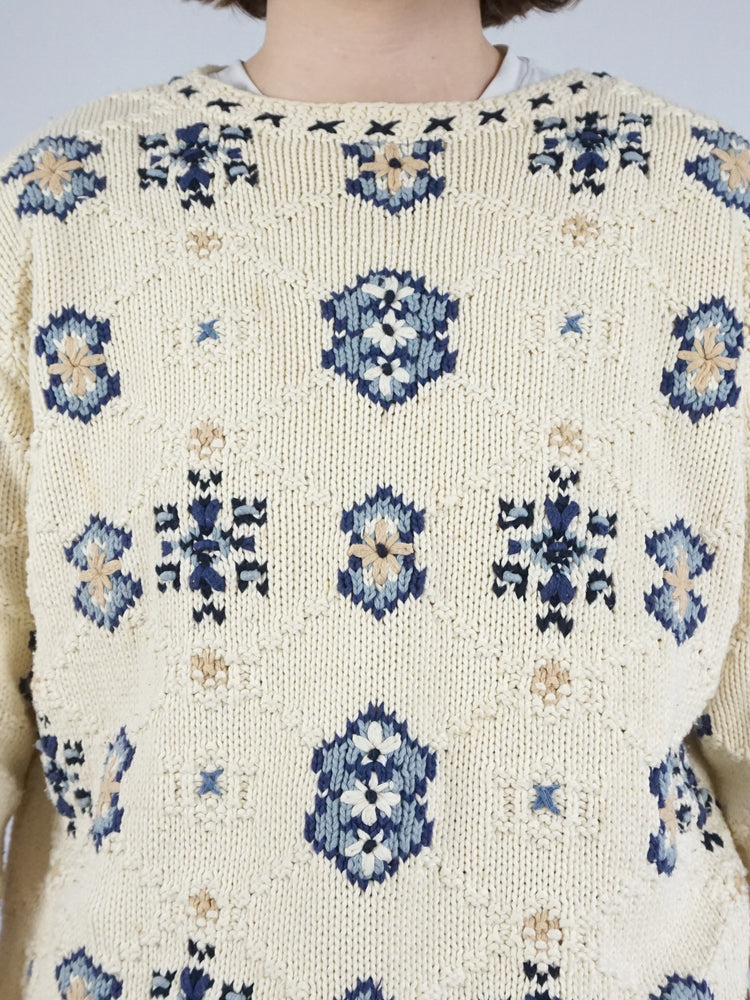 Cotton Embroidered Jumper - XL