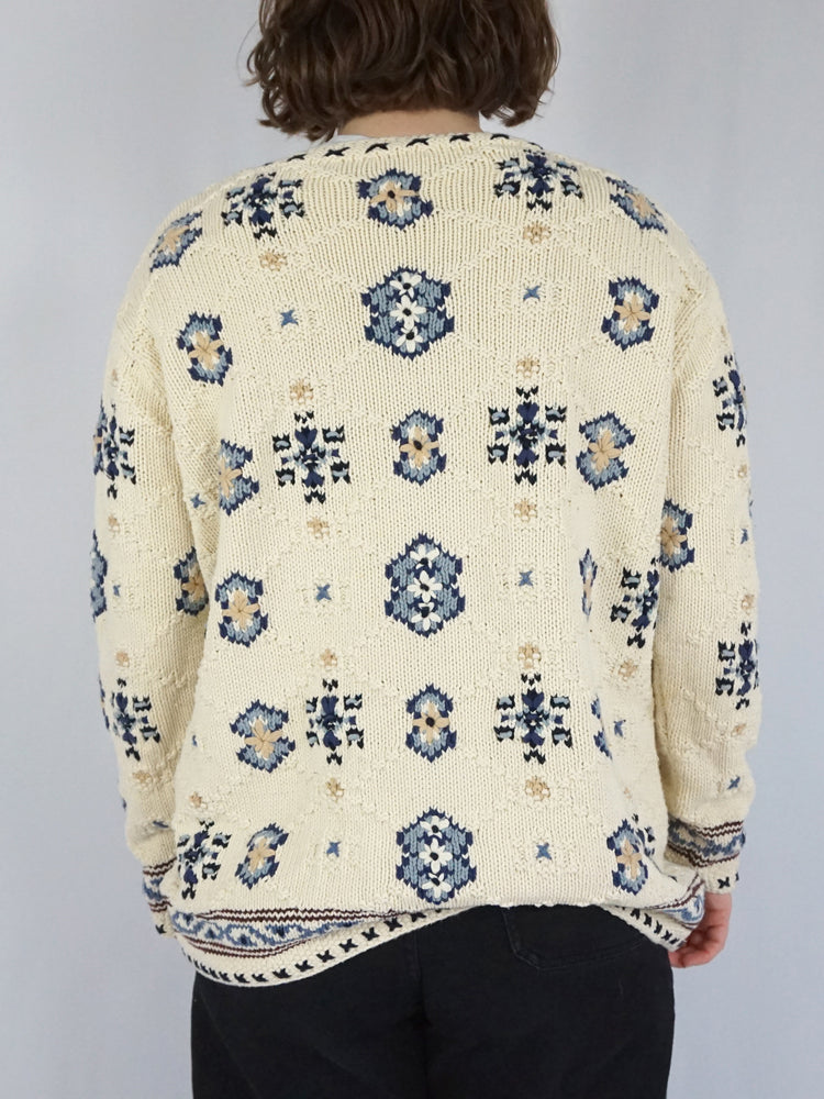 Cotton Embroidered Jumper - XL