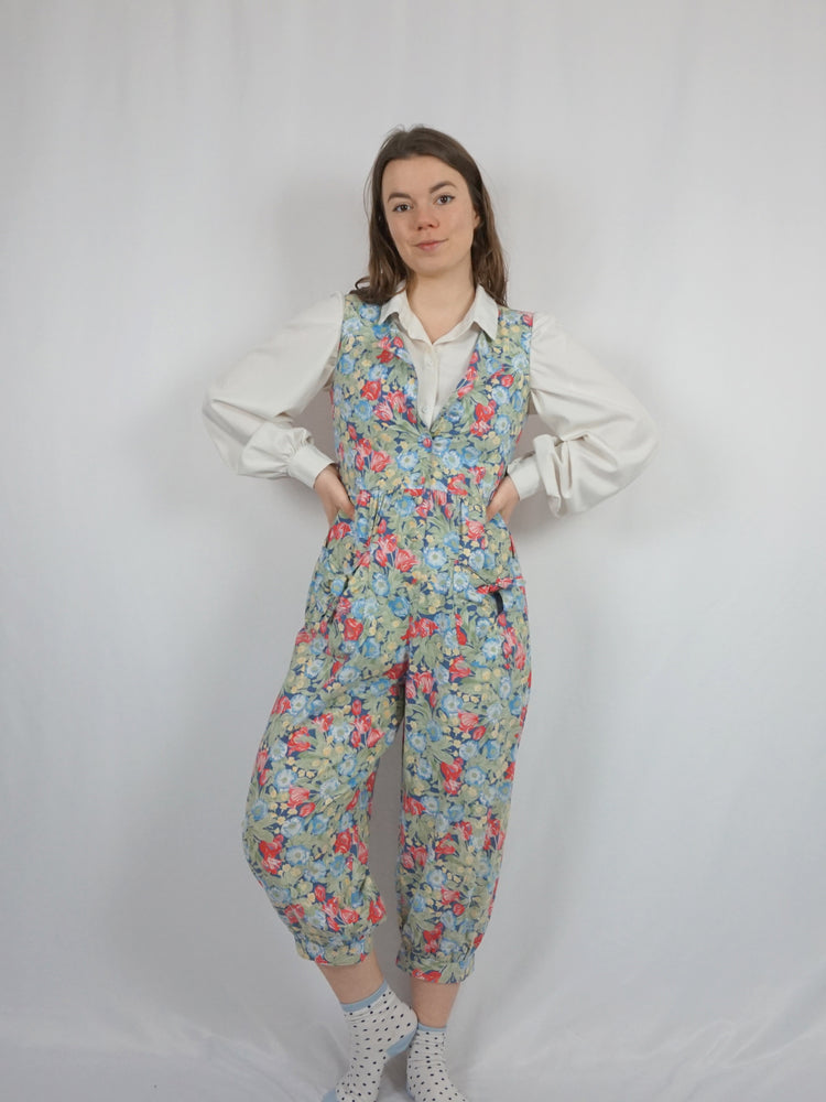 Laura Ashley Floral Jumpsuit - XS