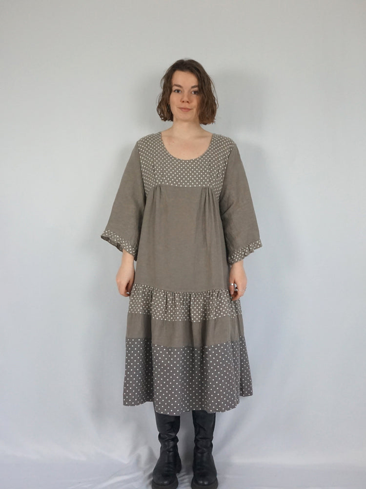 Tiered Heavy Cotton Dress - XL