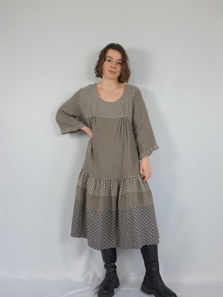 Tiered Heavy Cotton Dress - XL