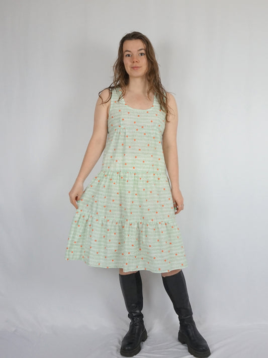 Ditsy Floral Tiered Dress - S