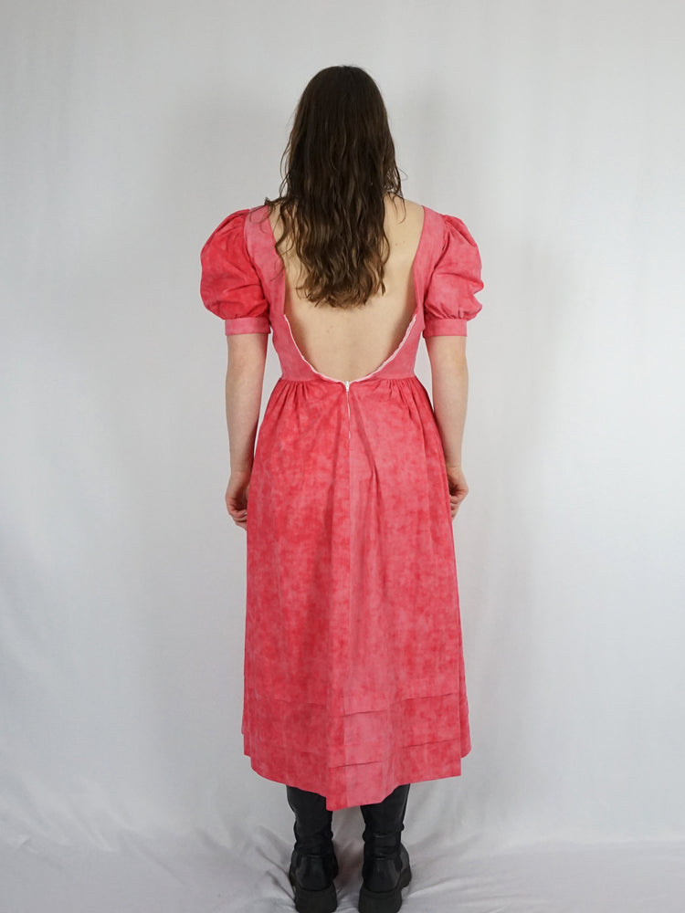 Laura Ashley Pink Tie Dye Dress - XS