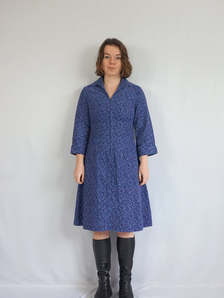 Ditsy Floral Corduroy Dress - S