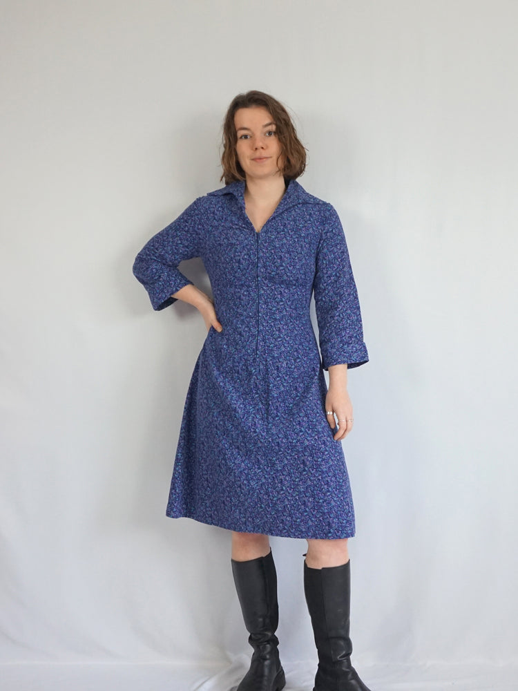 Ditsy Floral Corduroy Dress - S