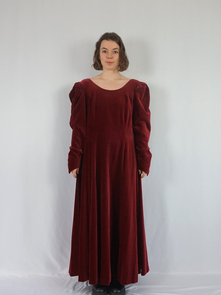 Laura Ashley Red Velvet Dress - XL/XXL