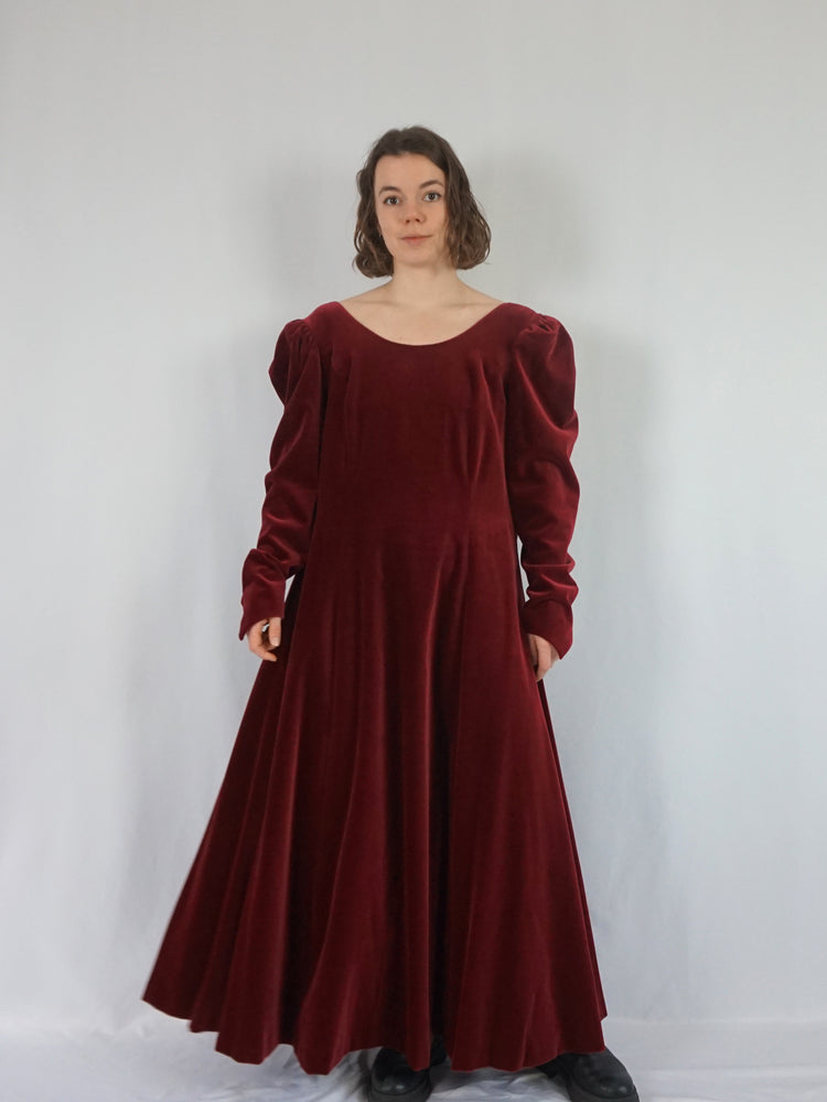 Laura Ashley Red Velvet Dress - XL/XXL