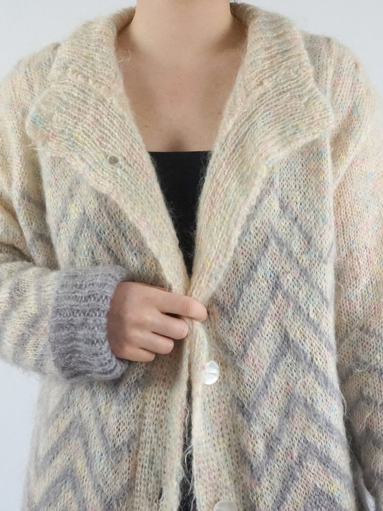 Mohair Maxi Cardigan - XL