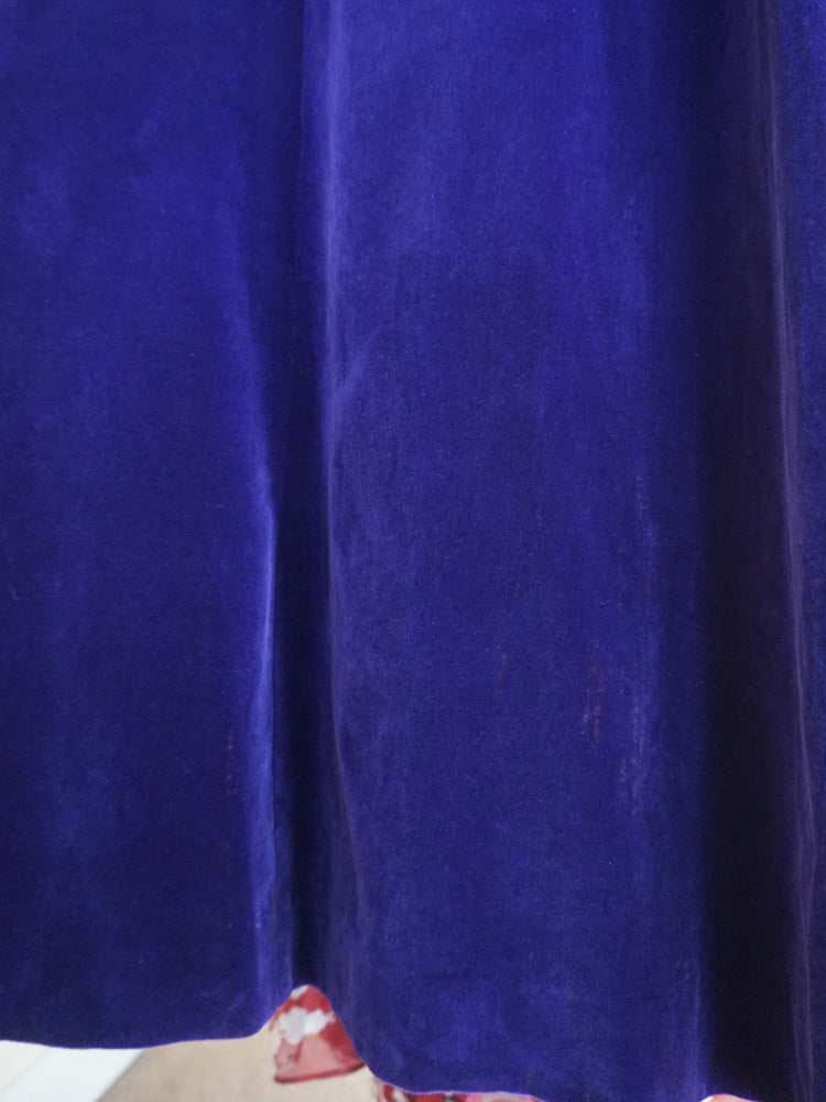 Deep Purple Velvet Dress - S