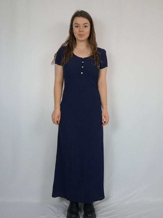 Monsoon Midnight Blue Casual Maxi - S