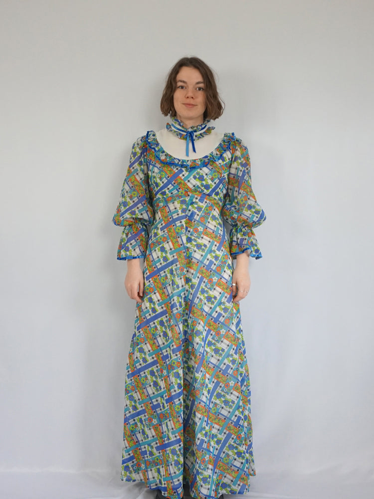 Richard Shops Colourful Prairie Dress - S