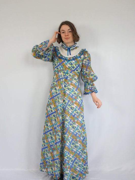 Richard Shops Colourful Prairie Dress - S