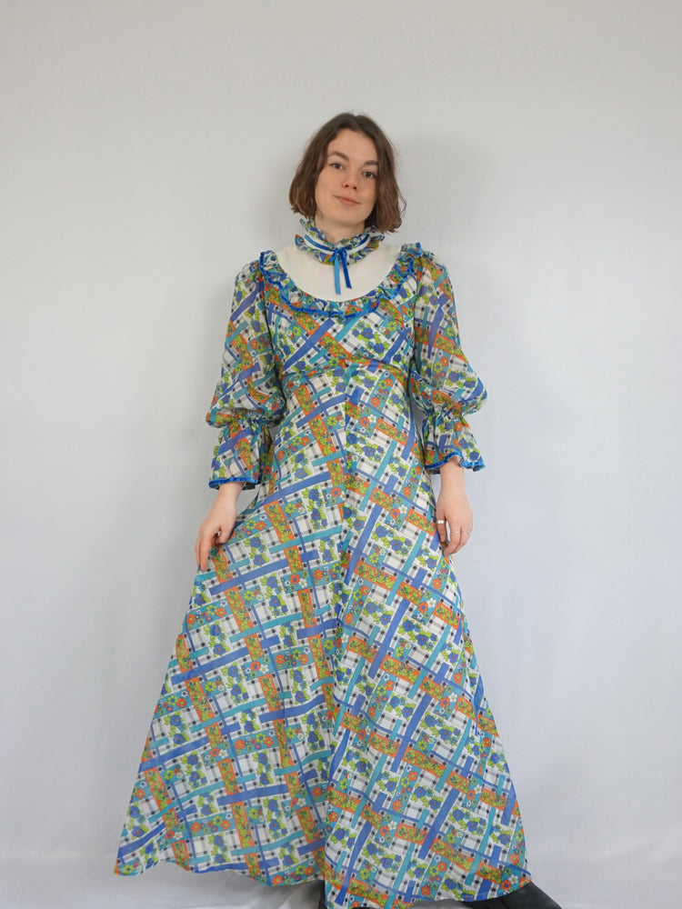 Richard Shops Colourful Prairie Dress - S