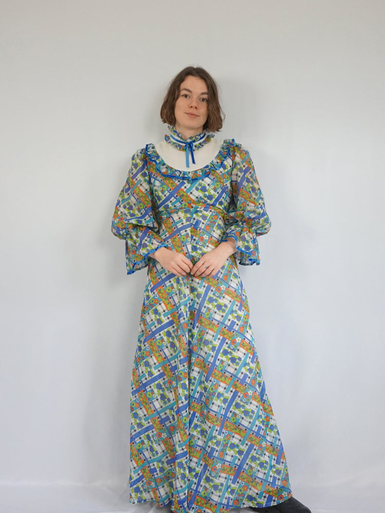 Richard Shops Colourful Prairie Dress - S