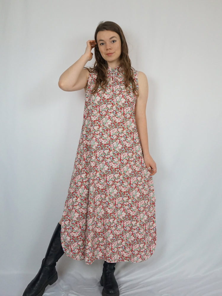 Floral Cotton Maxi Dress - M/L