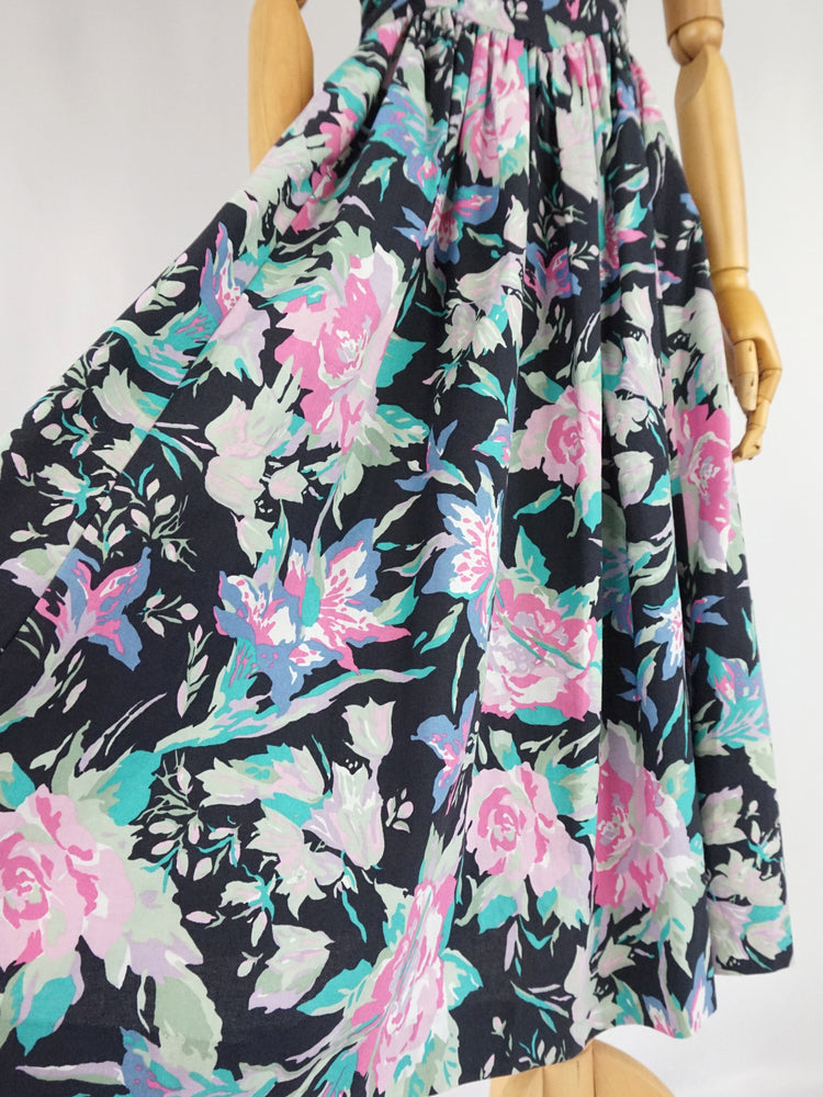 Laura Ashley Strapless Floral Dress - XS