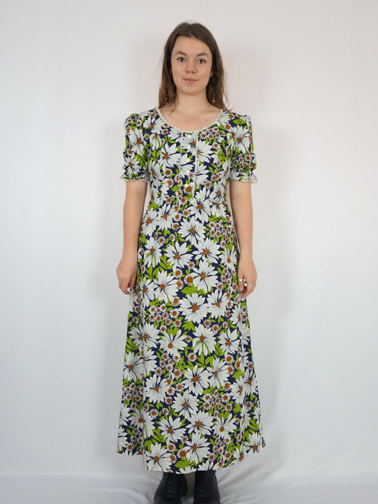 Daisy Print Prairie Dress - S/M