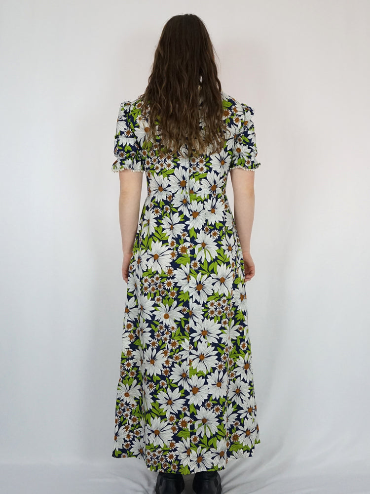 Daisy Print Prairie Dress - S/M