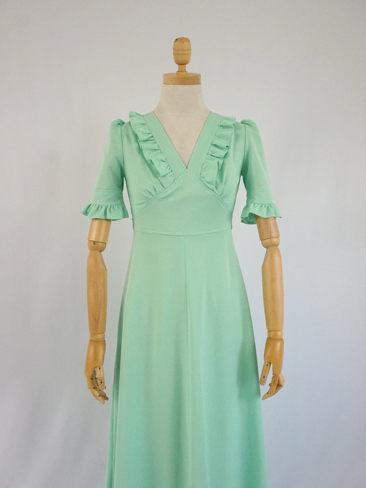 Sage Green Maxi Dress - XS