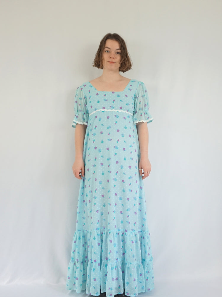 Berketex Tiered Floral Prairie Dress - S